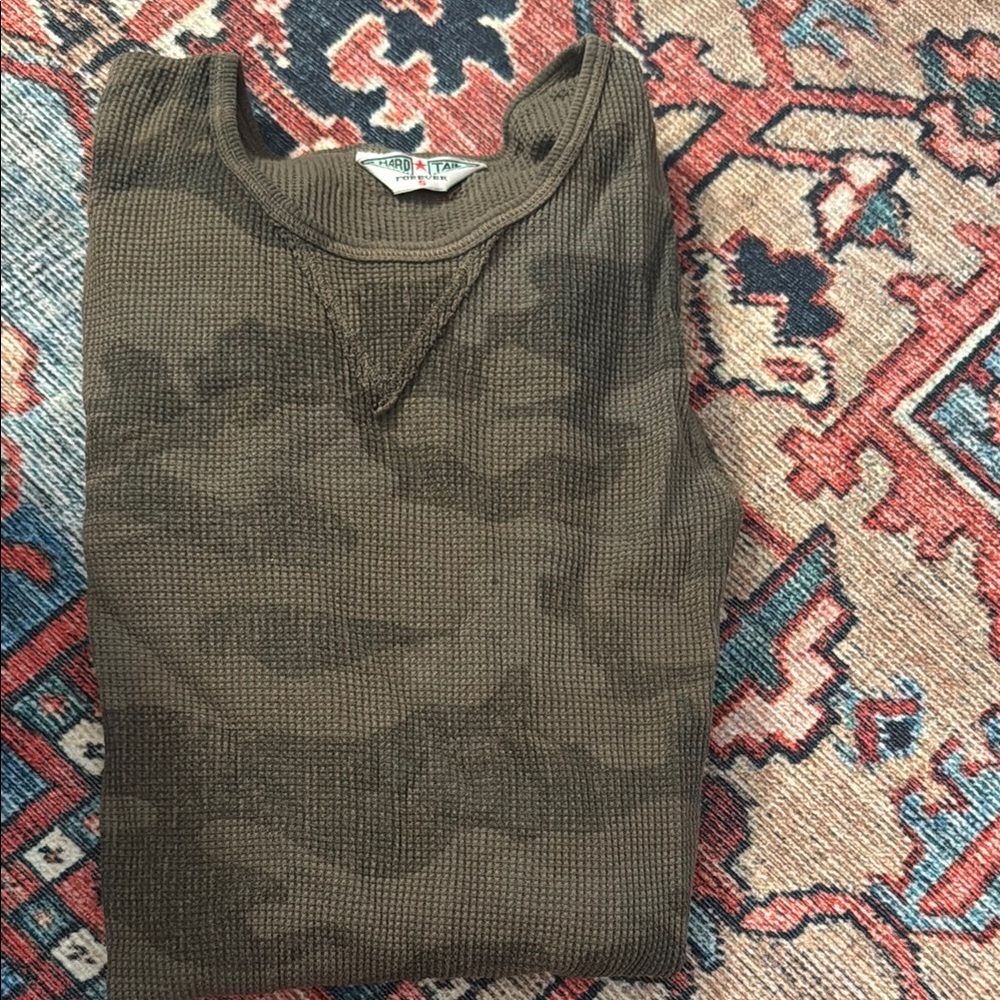 Green Camo Long Sleeve Tee